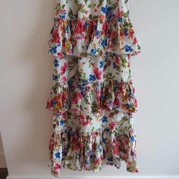 EYWASOULS MALIBU Inka Tiered Floral Maxi Dress Bohemian Summer - Size XS / S - Picture 14 of 16